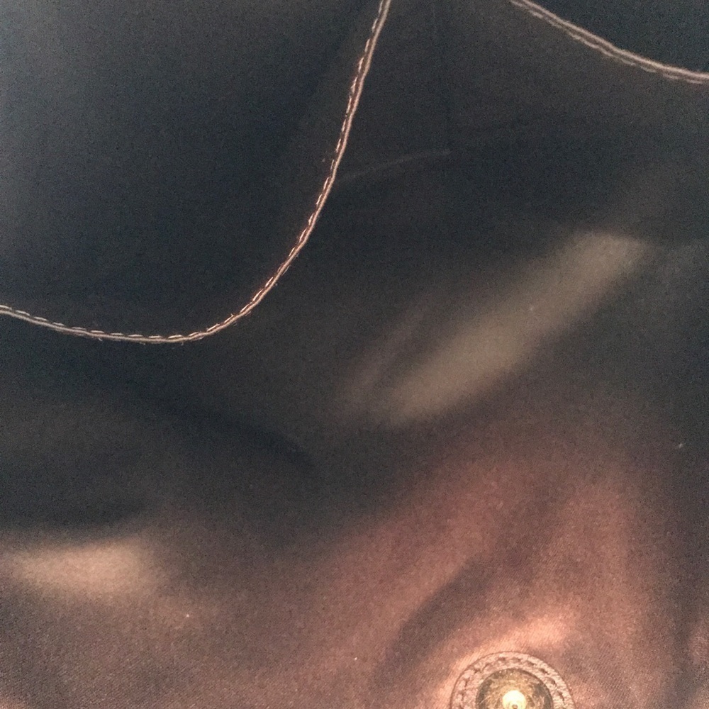 Coach Campbell Mohogany colored Leather Satchel - Picture 6 of 8